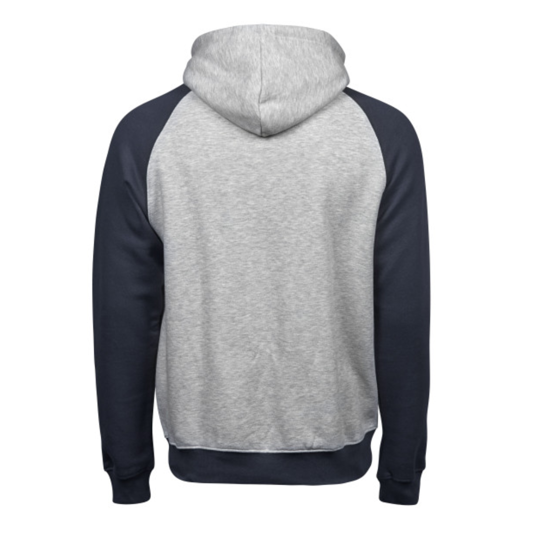Sweat capuche manches contrastées