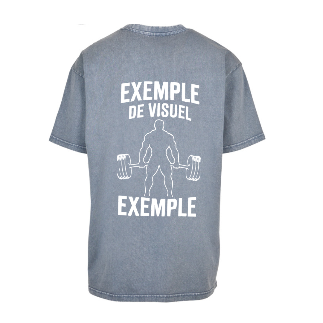 T-shirt oversize DÉLAVÉ PERSONALISÉ