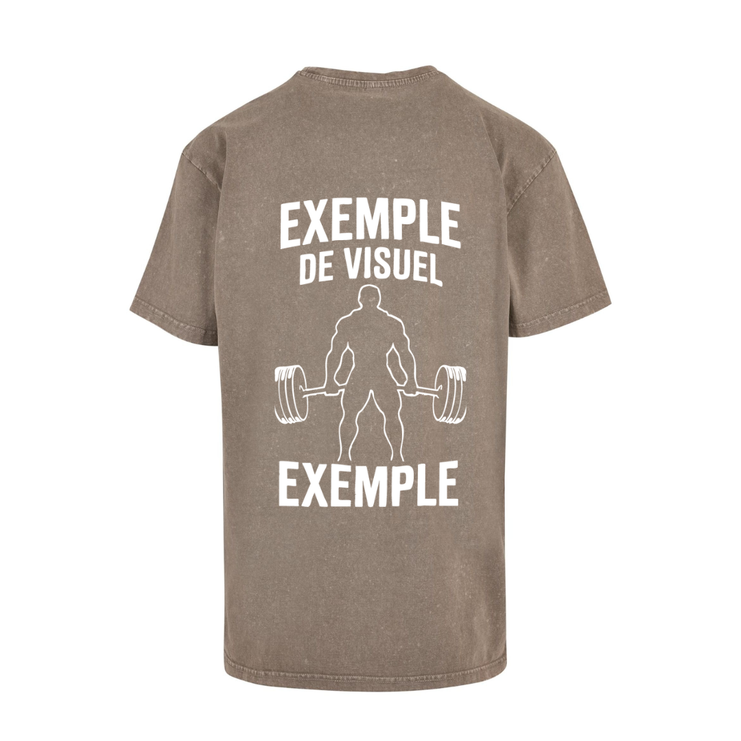 T-shirt oversize DÉLAVÉ PERSONALISÉ