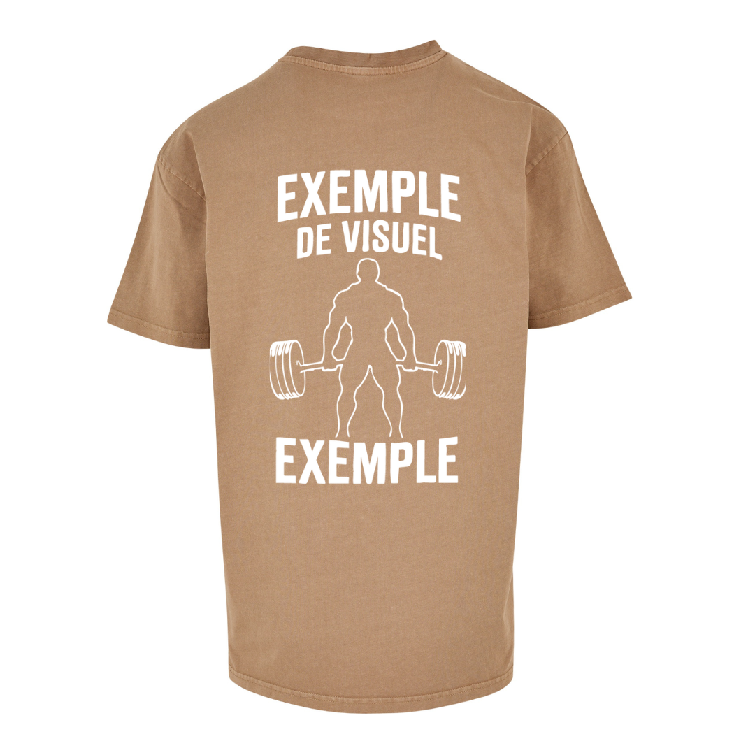 T-shirt oversize DÉLAVÉ PERSONALISÉ