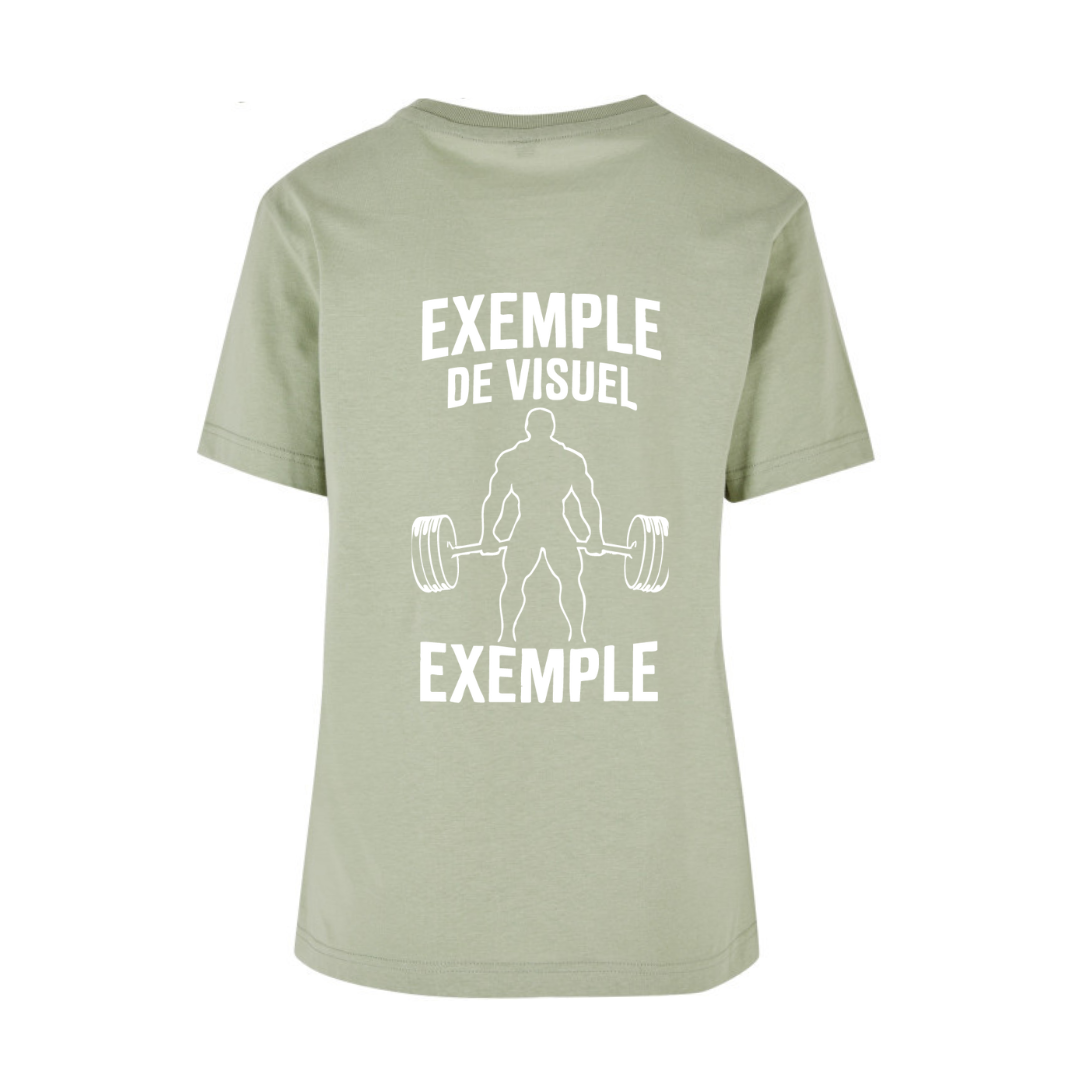 Tee-shirt OVERSIZE FEMME PERSONNALISÉ