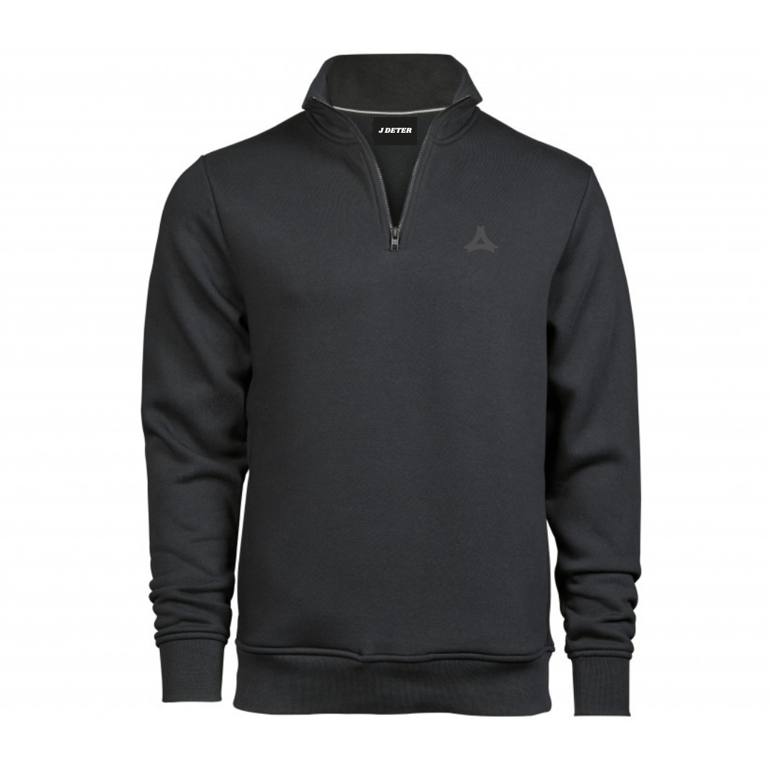 Sweat col zippé lourd