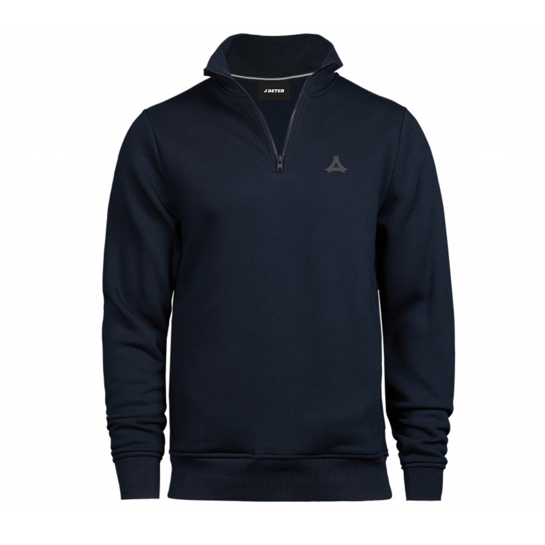 Sweat col zippé lourd