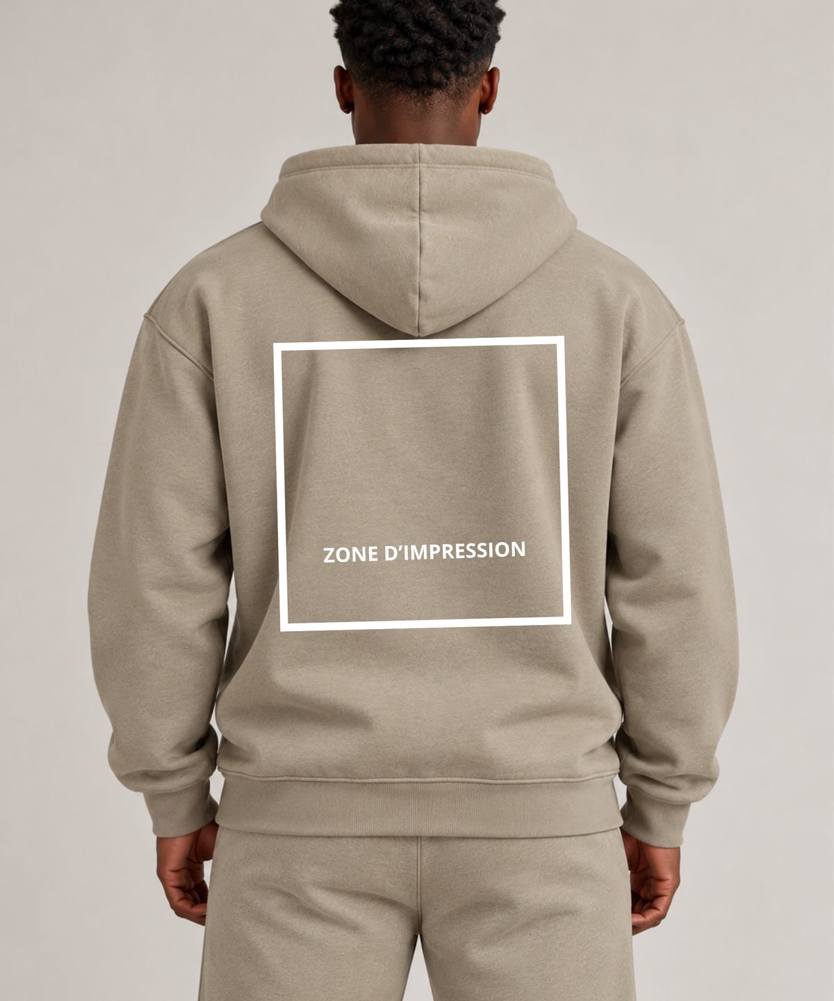 Veste zippé oversize personnalisable