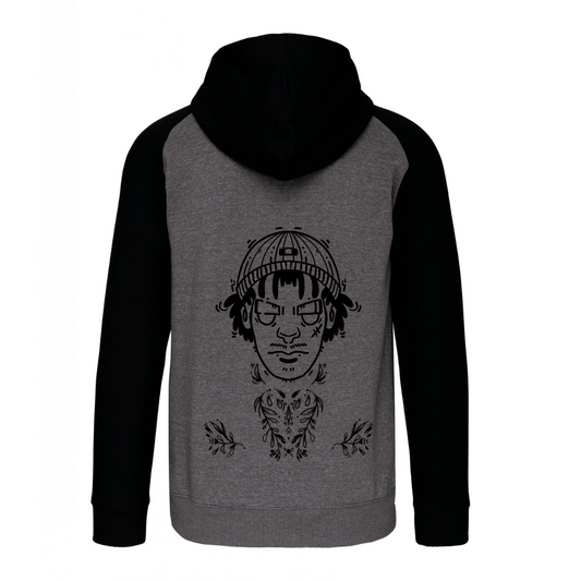 Sweat capuche zippé