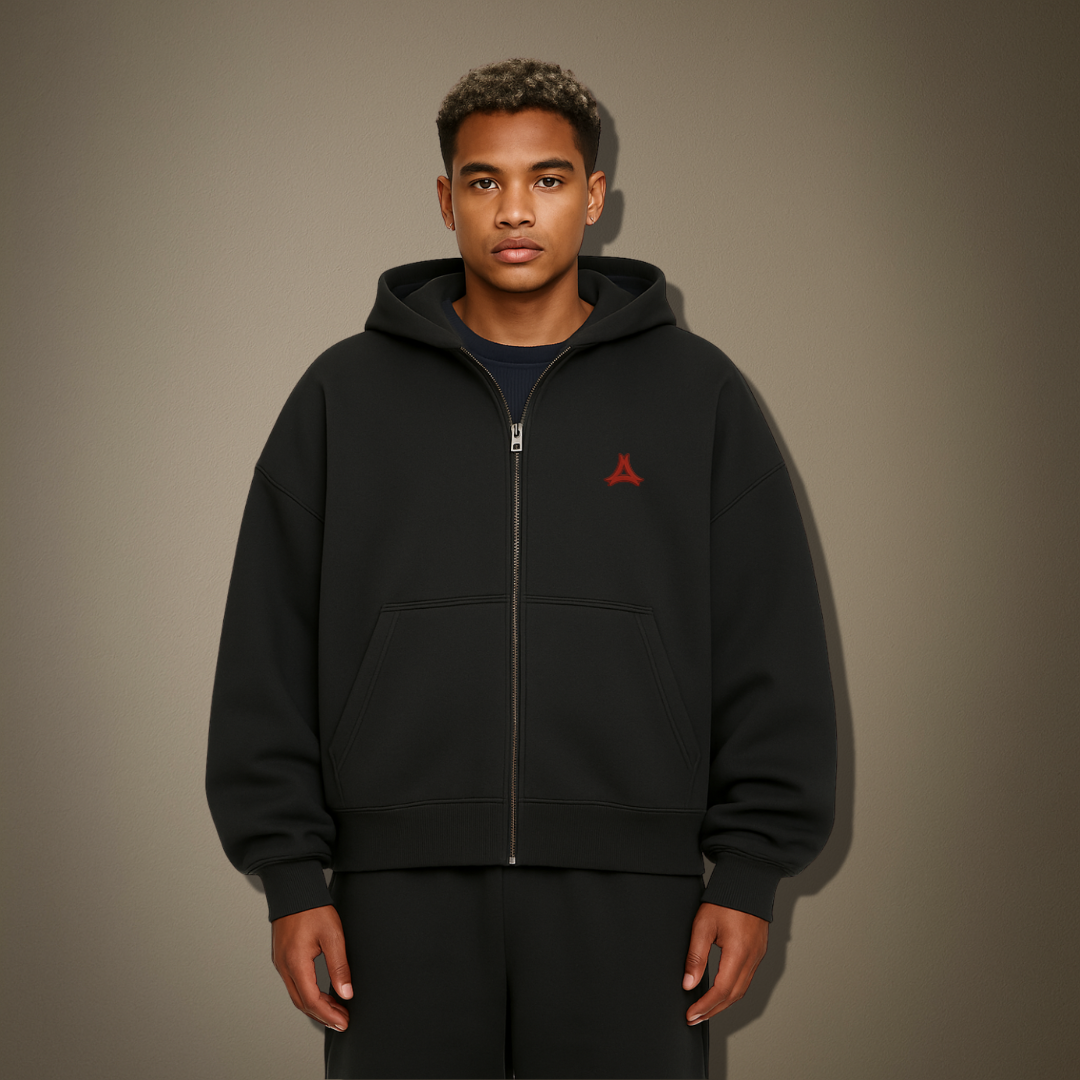 Sweat Zippé Oversize 100 % COTON – ÉDITION LIMITÉE