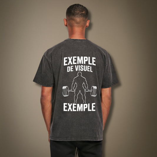 T-shirt oversize DÉLAVÉ PERSONALISÉ