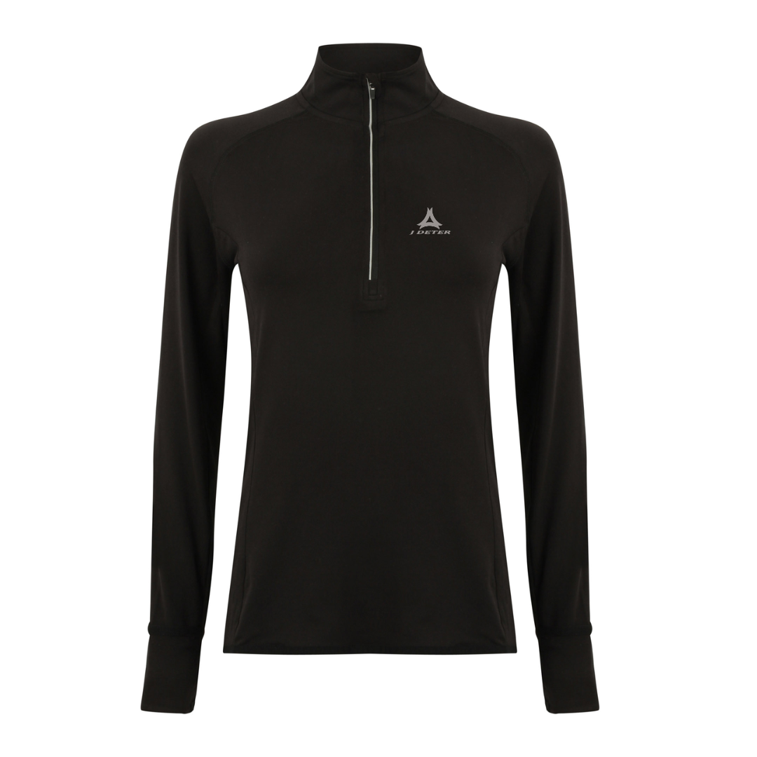 Haut à Manches LONGUES 1/4 ZIP FEMME