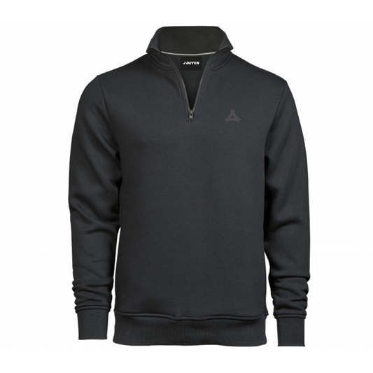 Sweat col zippé lourd
