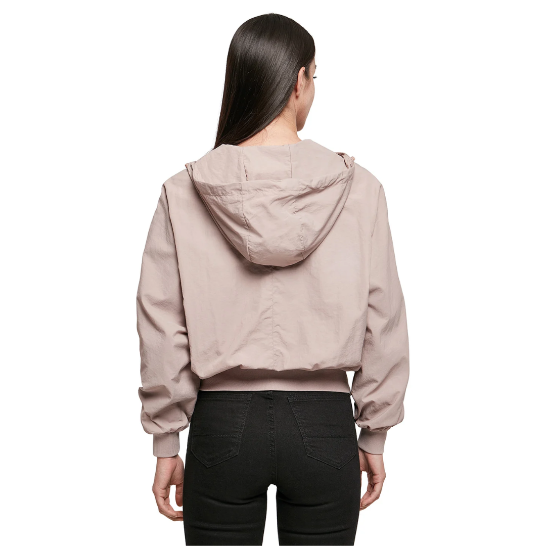 Veste femme manches chauve-souris et aspect froissé