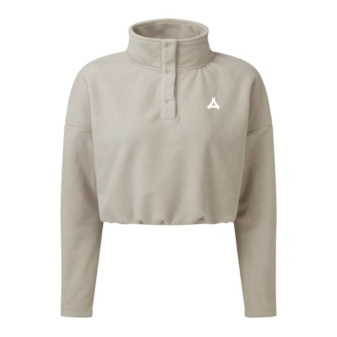 Polaire à la coupe crop top