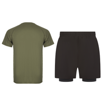 Charger l&#39;image dans la galerie, Ensemble short tee-shirt sport
