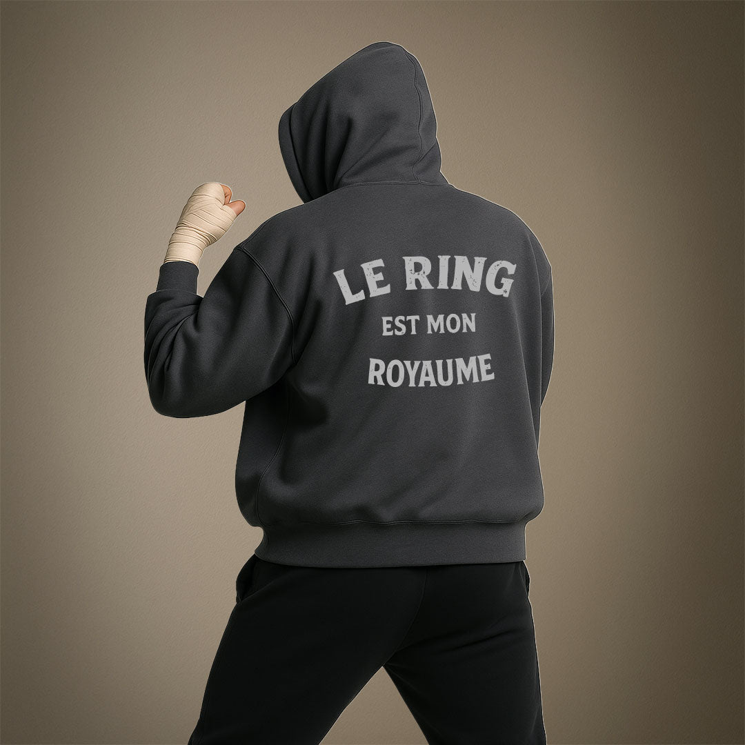 Sweat zippé Le Ring est mon Royaume