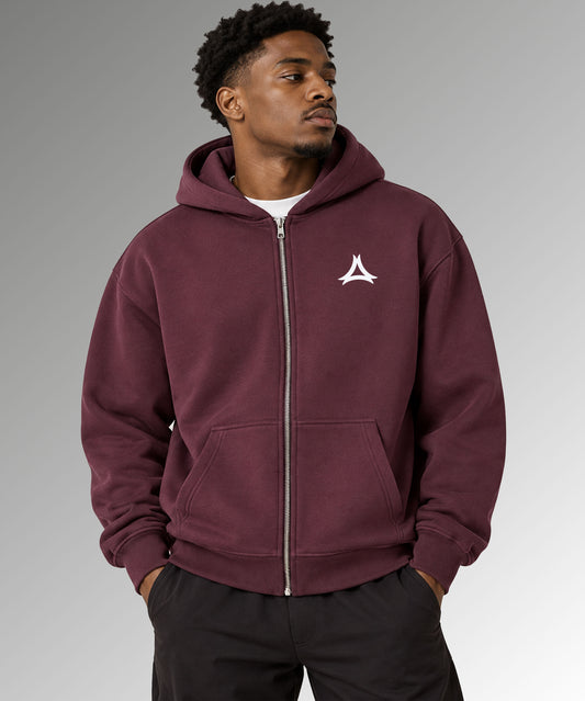 Veste zippé oversize brodé