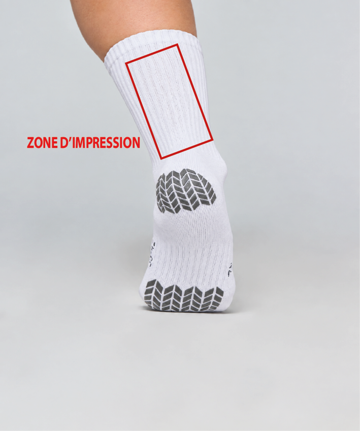 Chaussettes de sport antidérapantes personnalisables