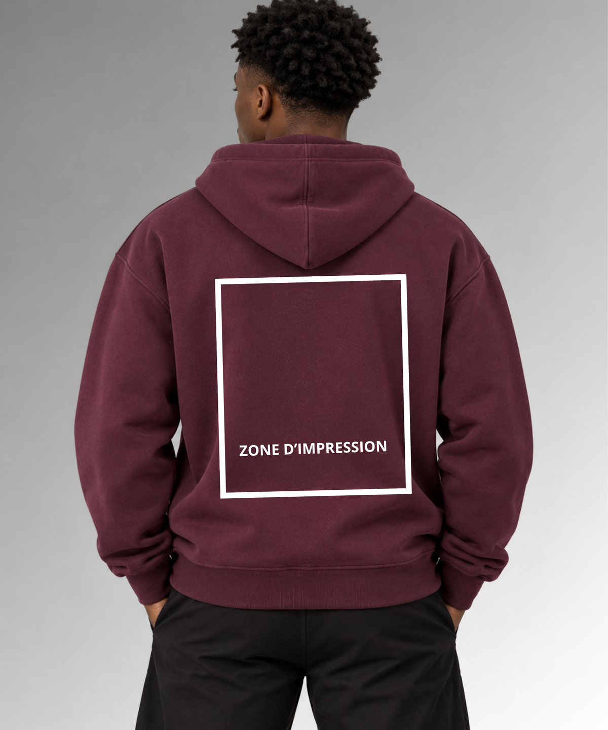 Veste zippé oversize personnalisable