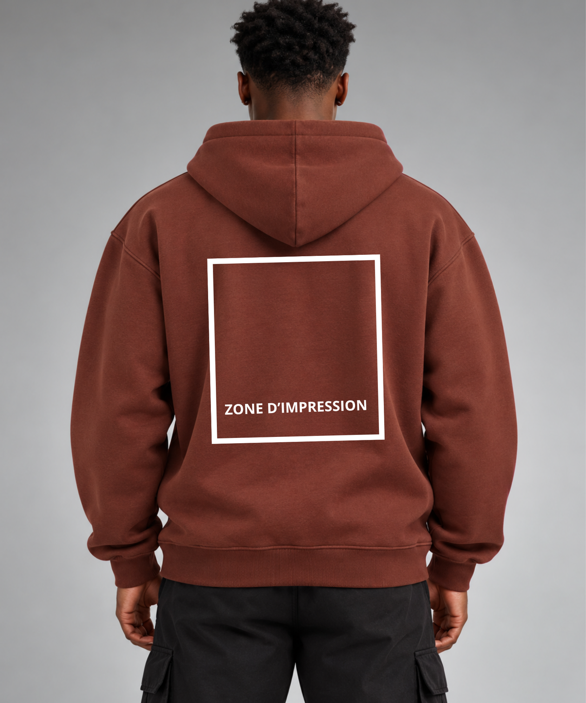 Veste zippé oversize personnalisable