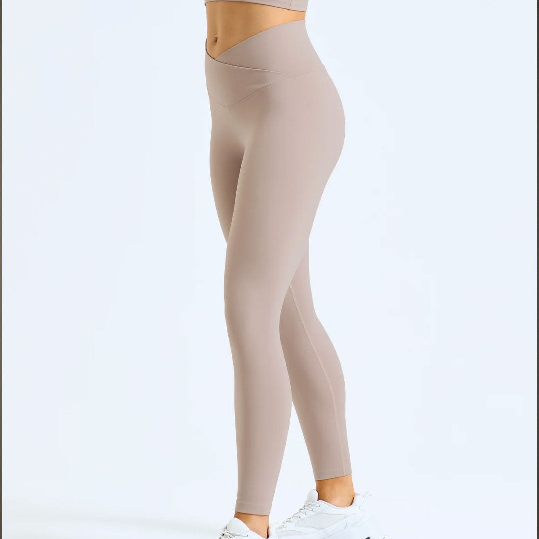 Legging de sport femme taille croisée
