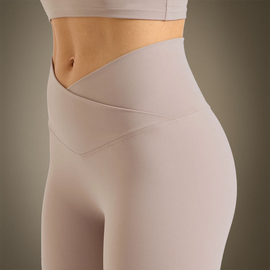 Legging de sport femme taille croisée