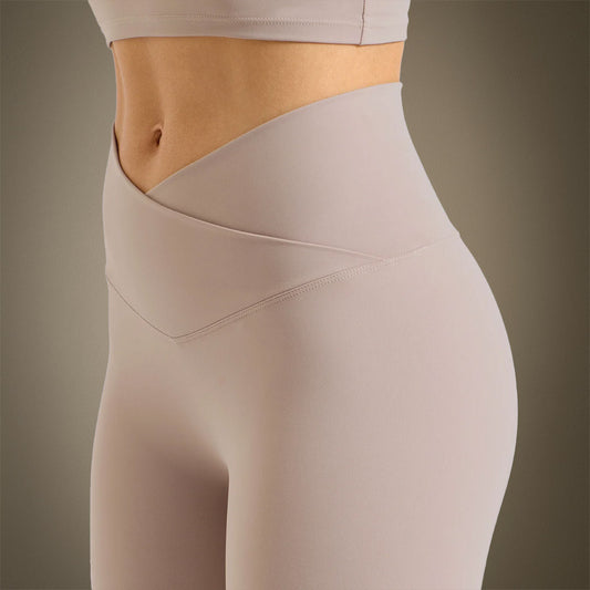 Legging de sport femme taille croisée