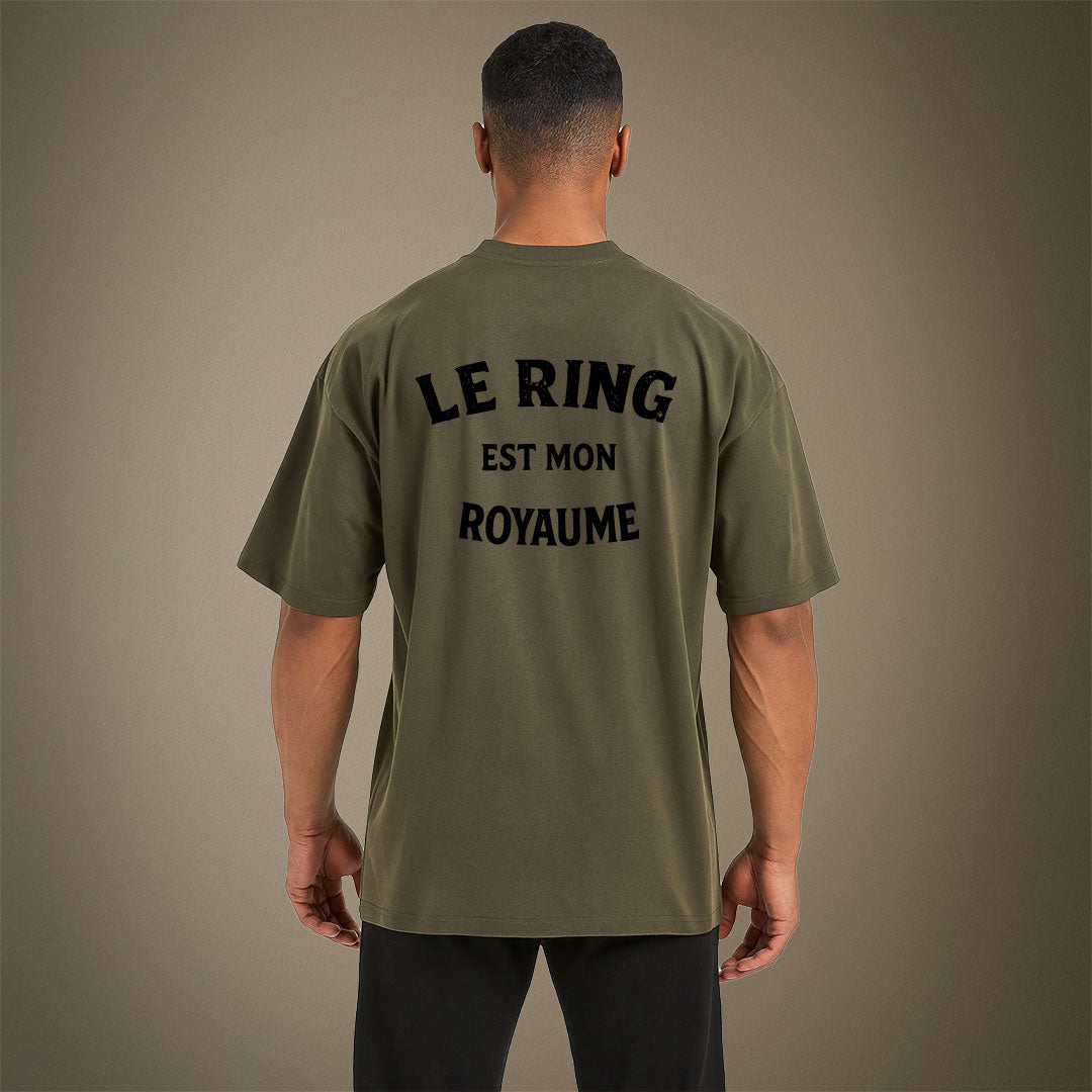 TEE-SHIRT OVERSIZE LOURD  LE RING EST MON ROYAUME