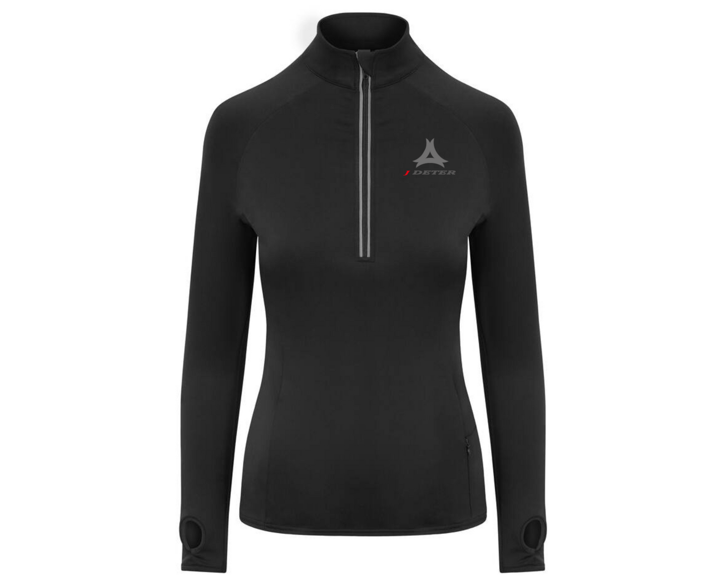 Tee-shirt de sport femme col zippé